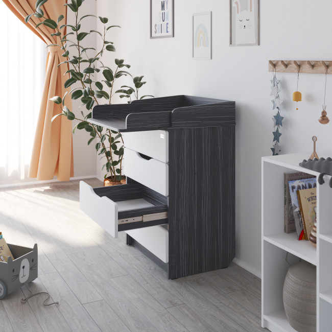 Комод серия Сириус WOOD 604 древесина графит Комод серия Сириус WOOD 604 древесина графит